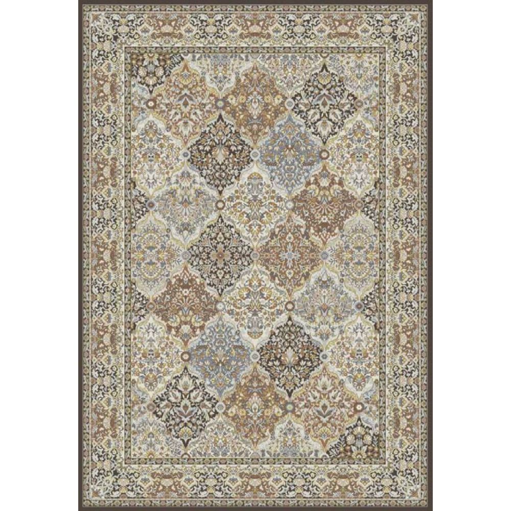 Dynamic Rugs 57008-3235 Ancient Garden 5.3 Ft. X 7.7 Ft. Rectangle Rug in Brown/Blue